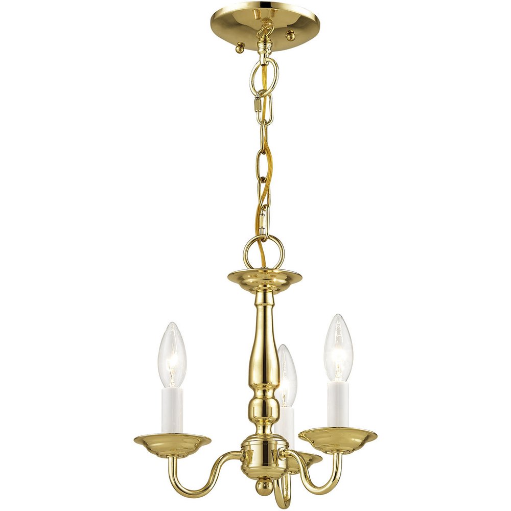 Three Light Dimmable Chandelier With Shades