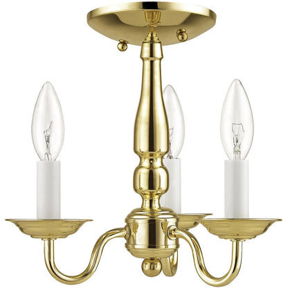 Three Light Dimmable Chandelier With Shades