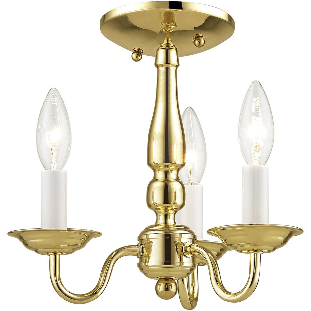 Three Light Dimmable Chandelier With Shades