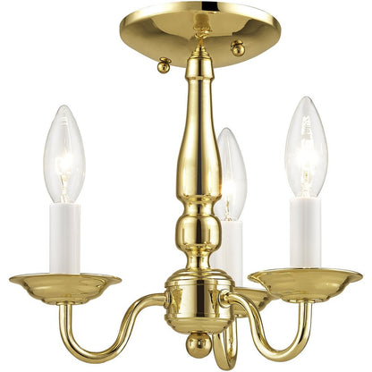 Three Light Dimmable Chandelier With Shades