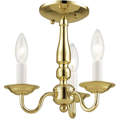 Three Light Dimmable Chandelier With Shades