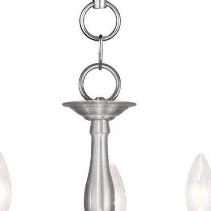 Three Light Dimmable Chandelier With Shades
