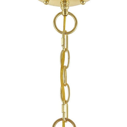 Five Light Dimmable Chandelier With Shades