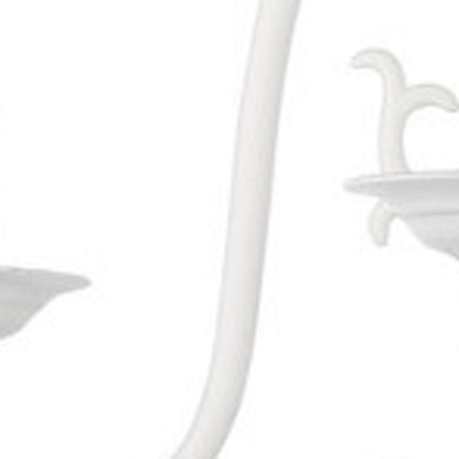 White Twelve Light Dimmable Chandelier With Shades
