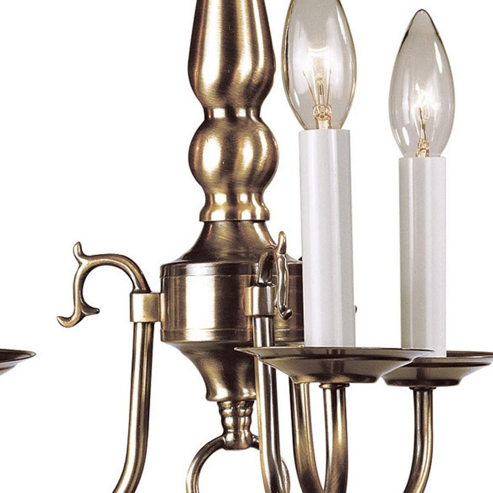 Three Light Dimmable Chandelier With Shades