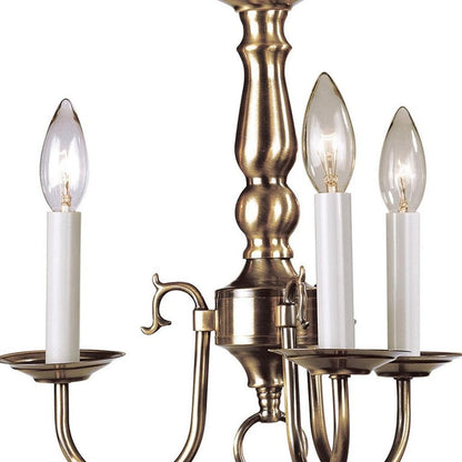 Three Light Dimmable Chandelier With Shades