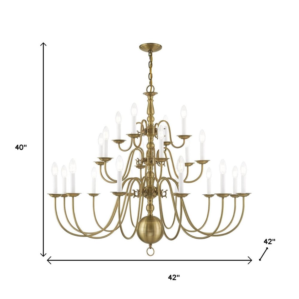 Multi Light Dimmable Chandelier With Shades