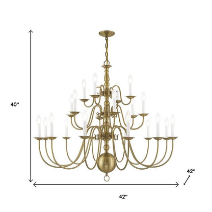 Multi Light Dimmable Chandelier With Shades