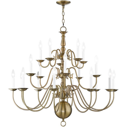 Multi Light Dimmable Chandelier With Shades