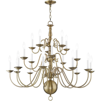 Multi Light Dimmable Chandelier With Shades