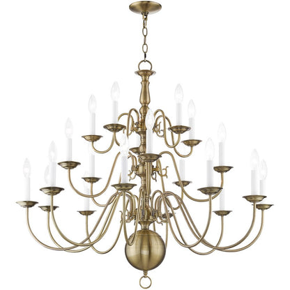 Multi Light Dimmable Chandelier With Shades
