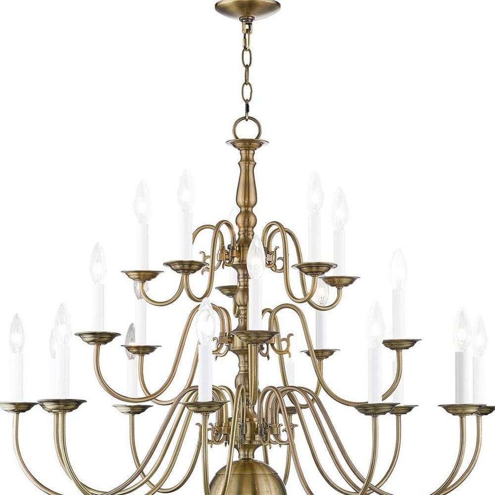 Multi Light Dimmable Chandelier With Shades