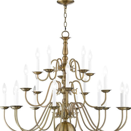 Multi Light Dimmable Chandelier With Shades