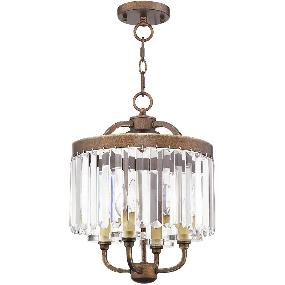 Four Light Dimmable Chandelier With Shades