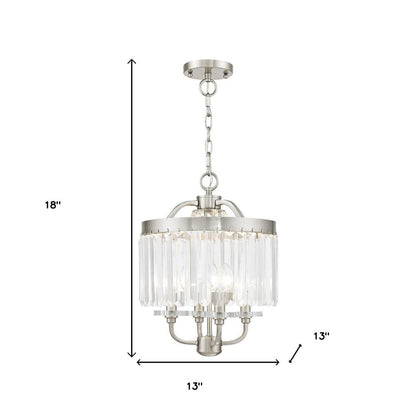 Four Light Dimmable Chandelier With Shades