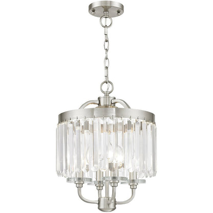 Four Light Dimmable Chandelier With Shades