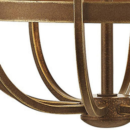 Eight Light Dimmable Chandelier With Shades