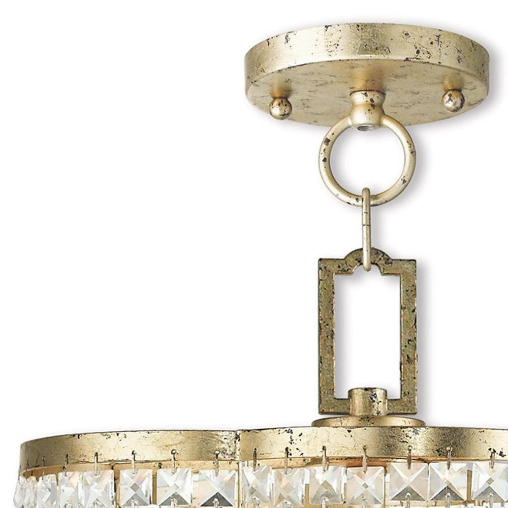 Four Light Dimmable Chandelier With Shades