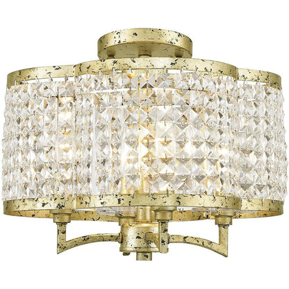Four Light Dimmable Chandelier With Shades