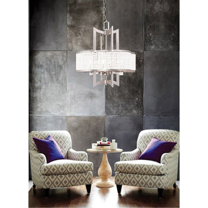 Four Light Dimmable Chandelier With Shades