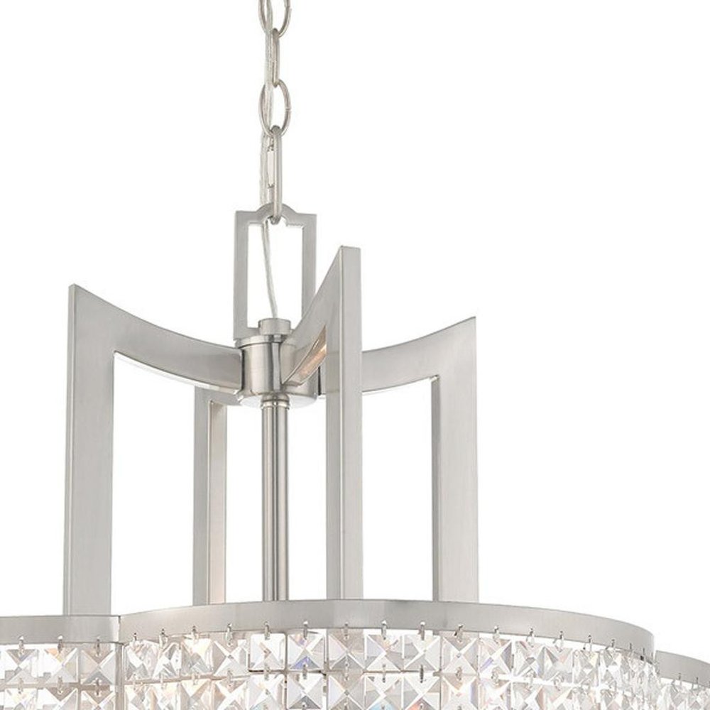 Four Light Dimmable Chandelier With Shades