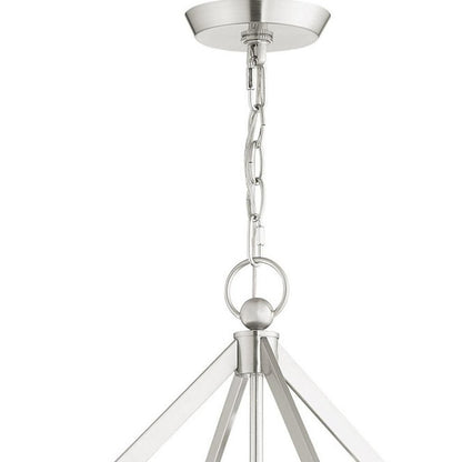 Four Light Dimmable Chandelier With Shades