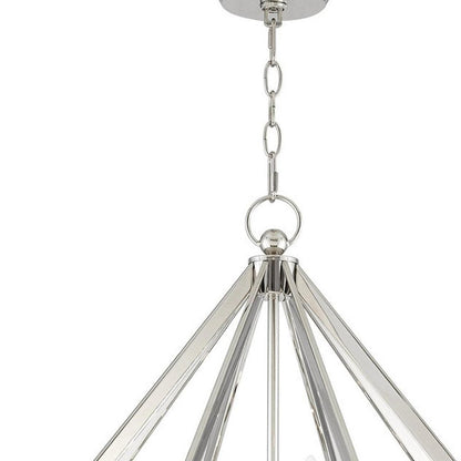 Six Light Dimmable Chandelier With Shades