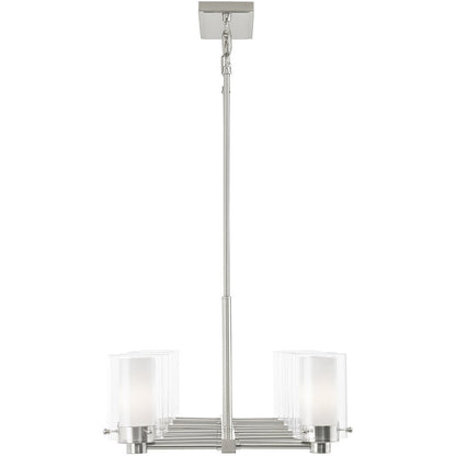 Ten Light Dimmable Chandelier With Shades