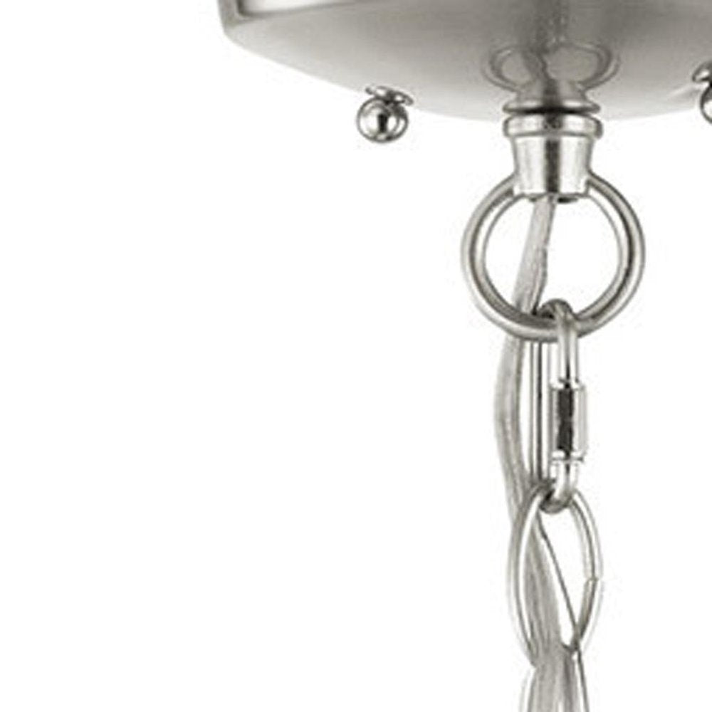 Three Light Dimmable Chandelier With Shades