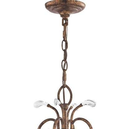 Four Light Dimmable Chandelier With Shades