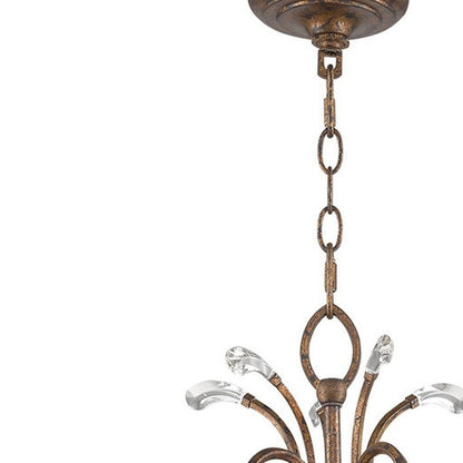 Five Light Dimmable Chandelier With Shades
