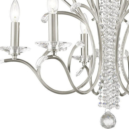 Six Light Dimmable Chandelier With Shades