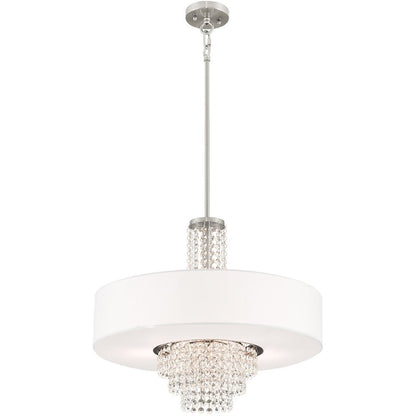Five Light Dimmable Chandelier With Shades