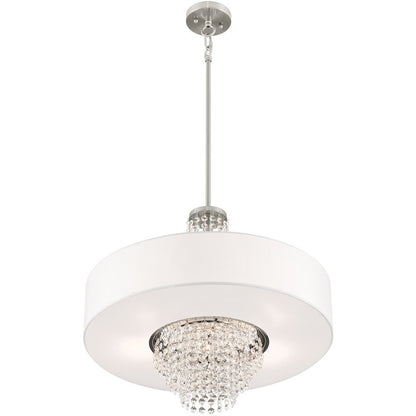 Five Light Dimmable Chandelier With Shades
