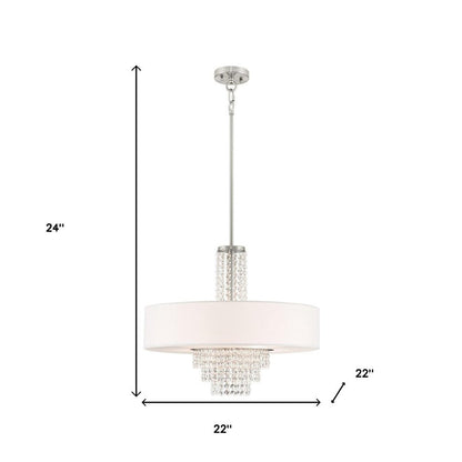 Five Light Dimmable Chandelier With Shades