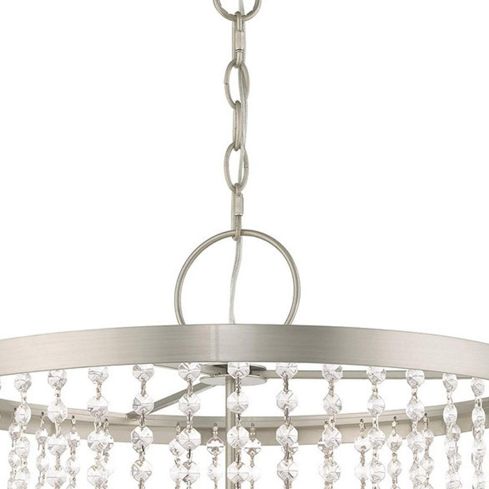 Four Light Dimmable Chandelier With Shades