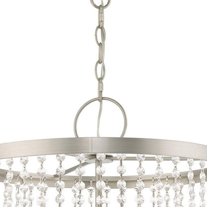 Four Light Dimmable Chandelier With Shades