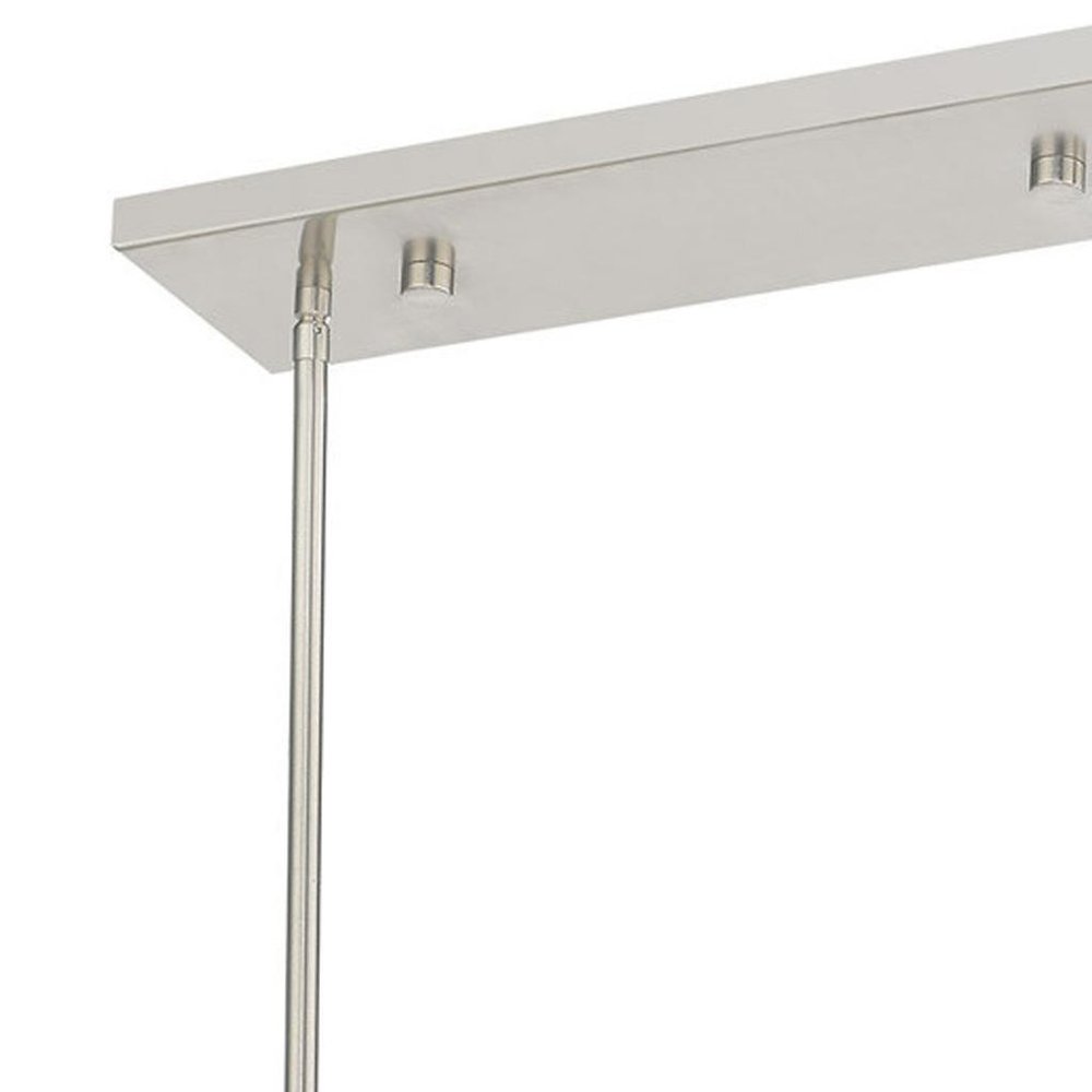 Three Light Dimmable Chandelier With Shades
