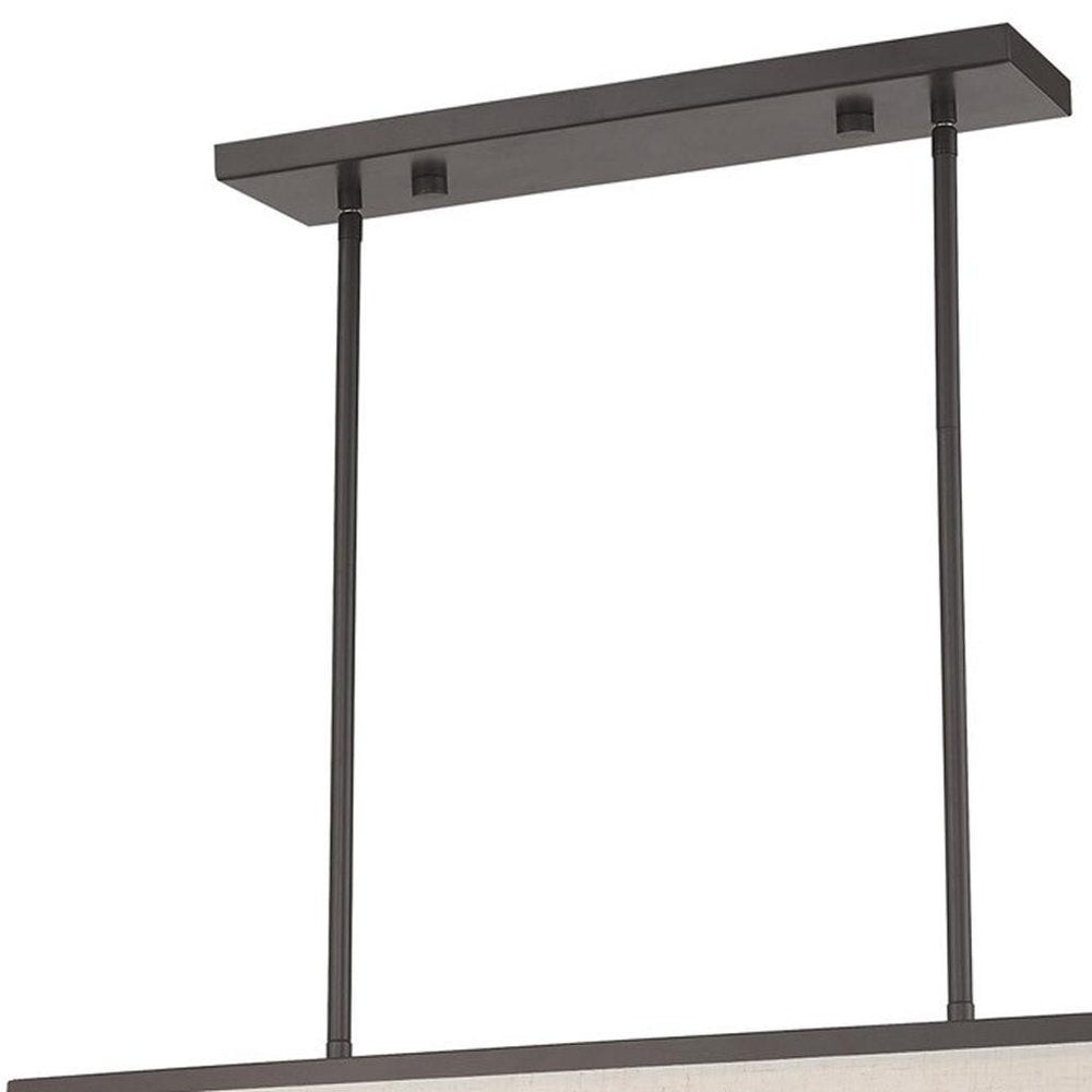 Five Light Dimmable Chandelier With Shades