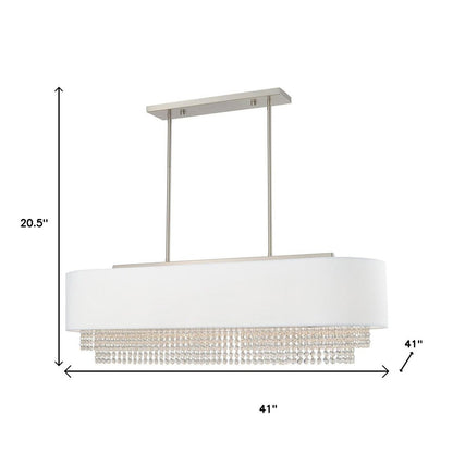 Five Light Dimmable Chandelier With Shades
