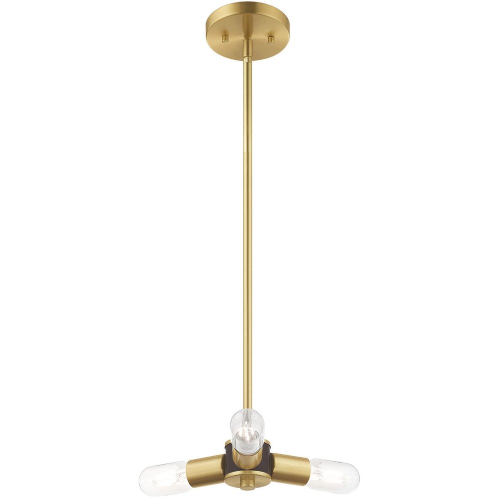 Three Light Dimmable Chandelier With Shades