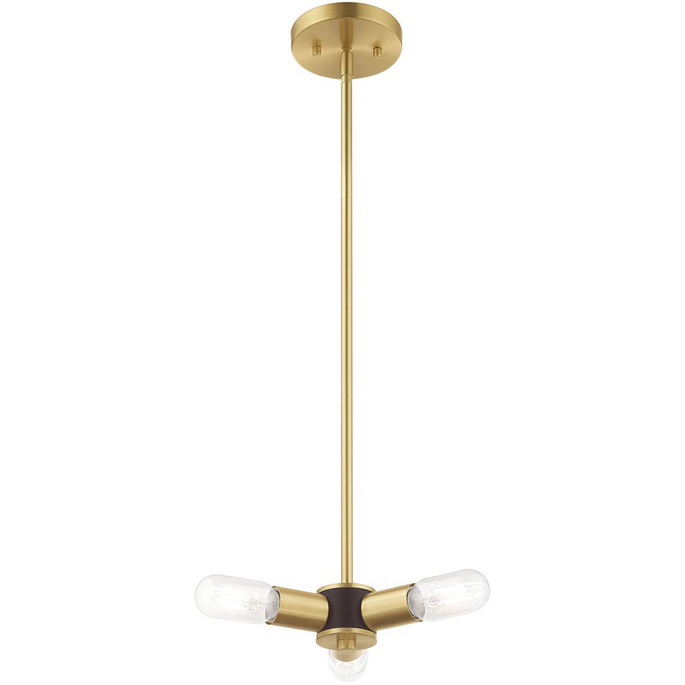 Three Light Dimmable Chandelier With Shades