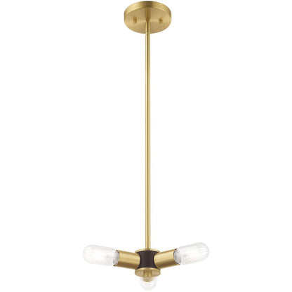 Three Light Dimmable Chandelier With Shades