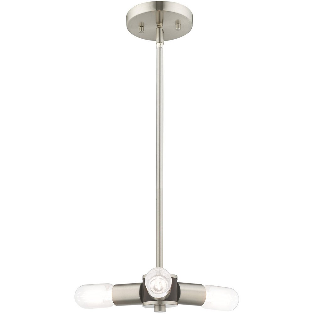 Three Light Dimmable Chandelier With Shades