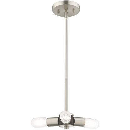Three Light Dimmable Chandelier With Shades