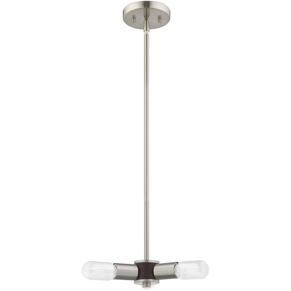 Three Light Dimmable Chandelier With Shades