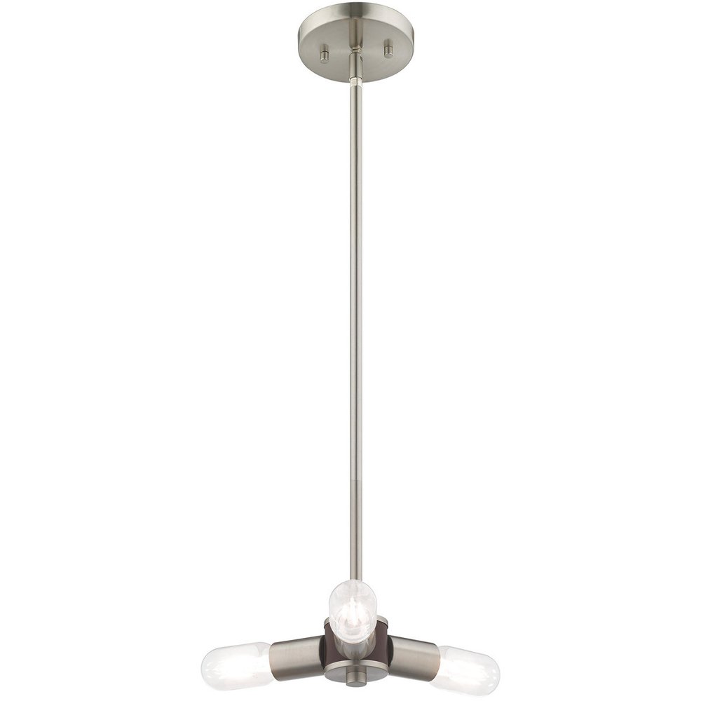 Three Light Dimmable Chandelier With Shades