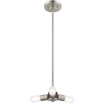 Three Light Dimmable Chandelier With Shades