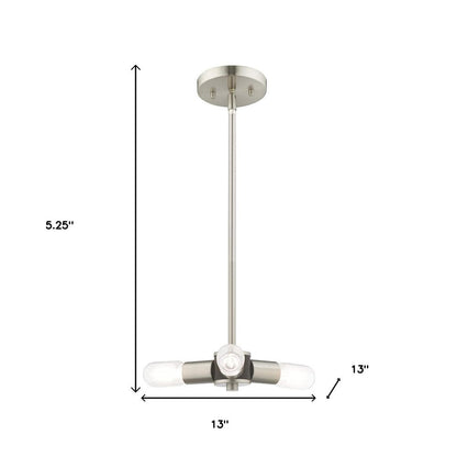 Three Light Dimmable Chandelier With Shades