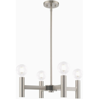 Four Light Dimmable Chandelier With Shades